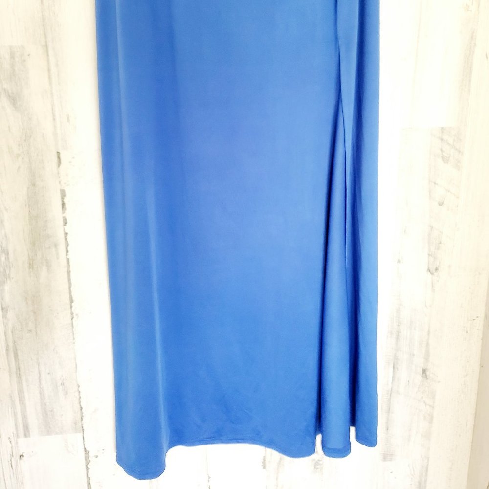 NWOT LEADINGSTAR STRAPLESS SIDE SLIT TOP RUFFLE MAXI DRESS - Picture 5 of 9
